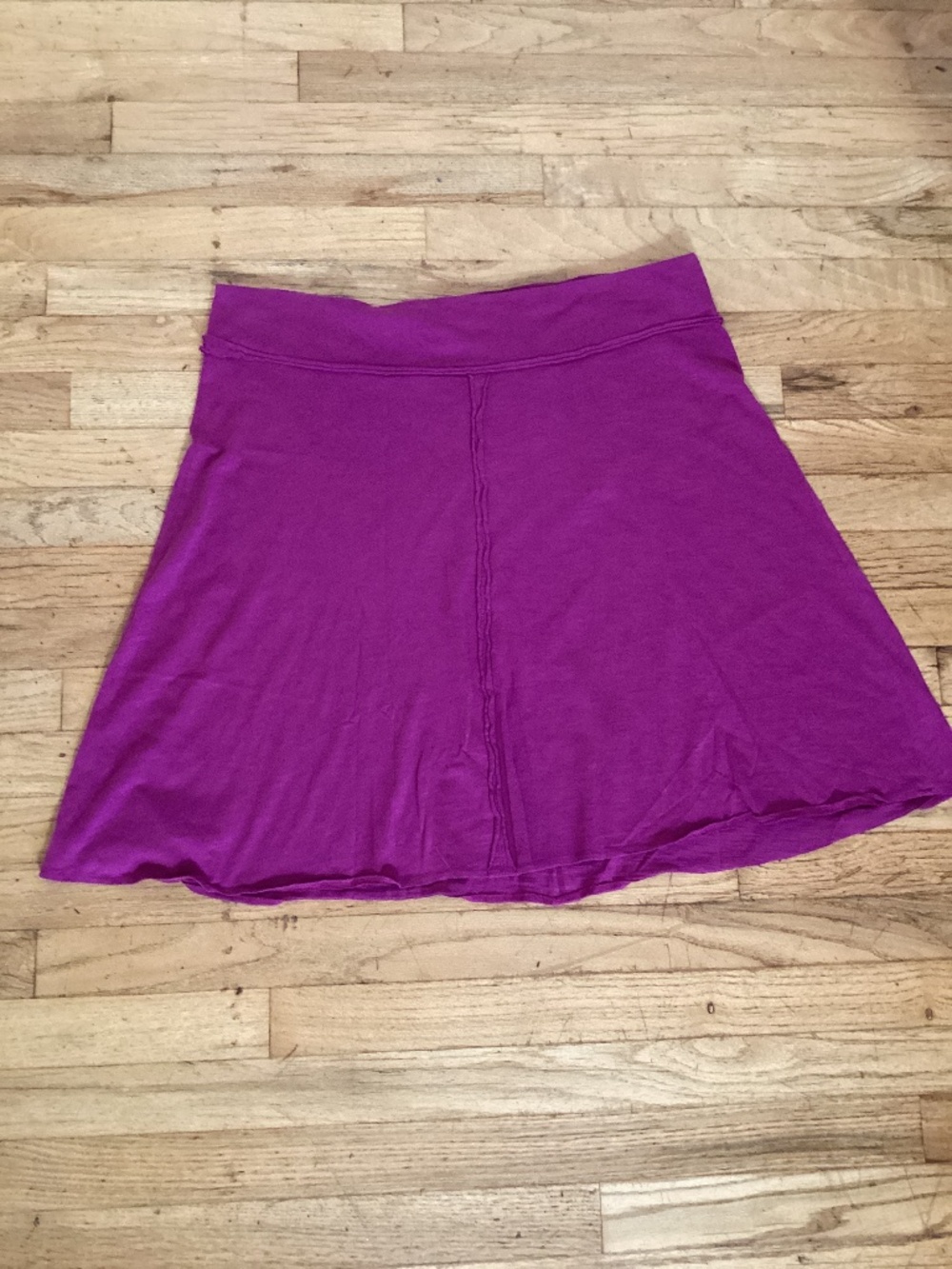 Prana L Skirt magenta midi lightweight organic cotton sustainable casual summer